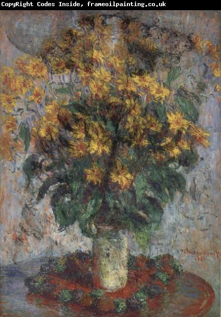 Claude Monet Jerusalem Artichoke Flowers